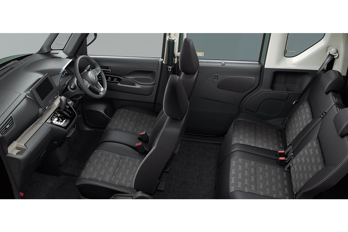 Mitsubishi keeps focus on versatile adventuring with fully adjustable rear seating and water-repellent materials