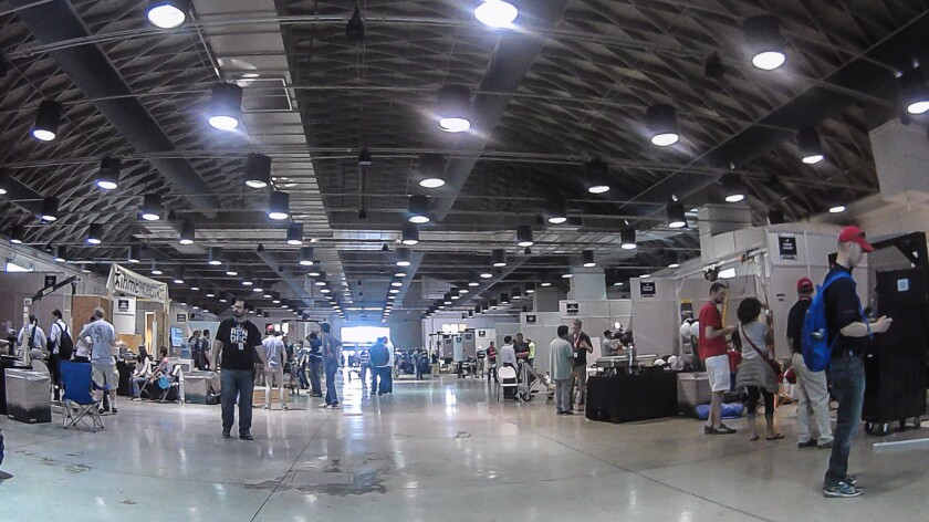 The garage provided plenty of space for maneuvering robots
