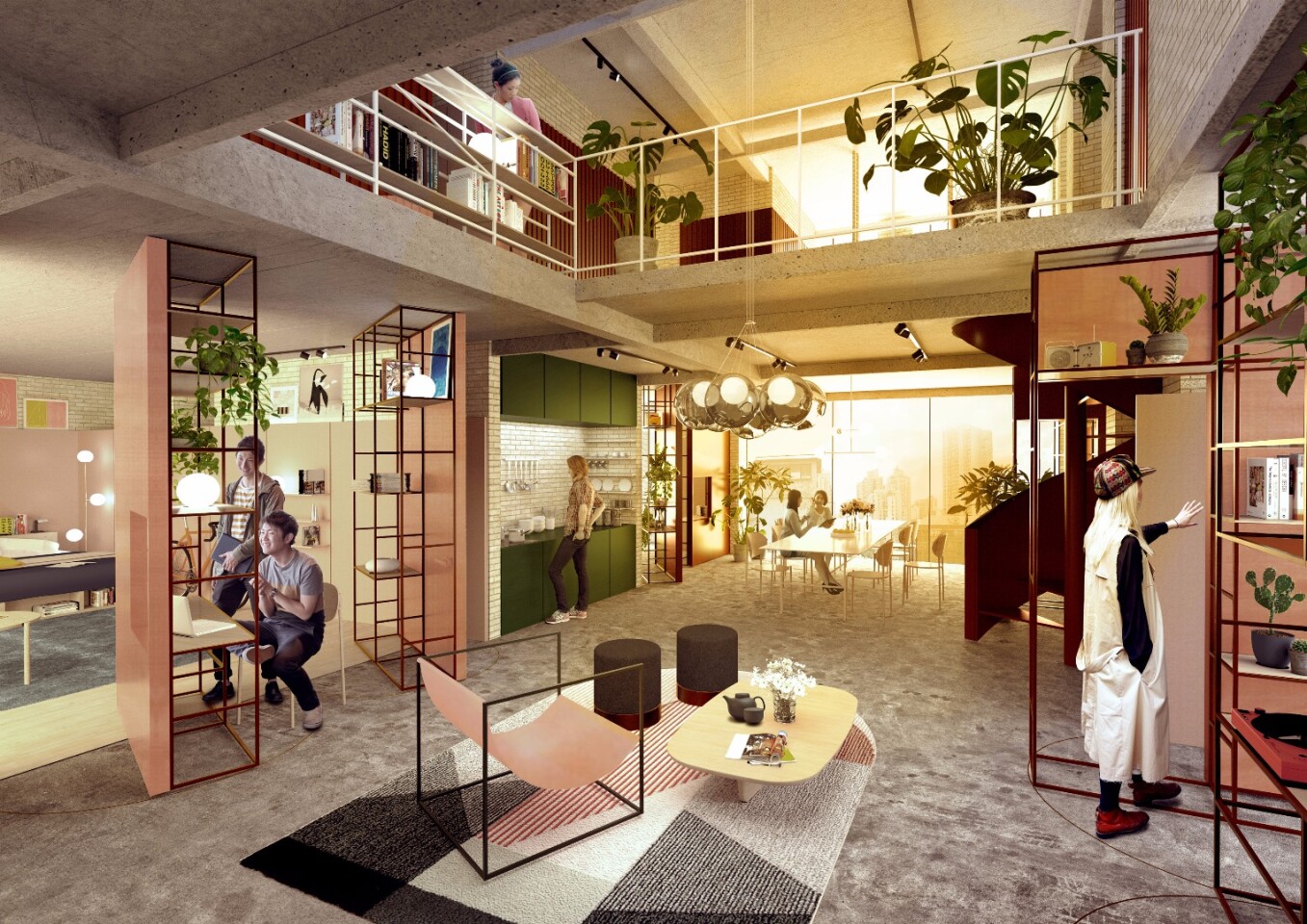 Apartment buildings such as the pictured MINI LIVING project sometimes now include co-working spaces and communal facilities and the diversity of new projects with such facilities in cities around the world will increasingly suit short term stays for Digital Nomads. This project includes a car-sharing facility.