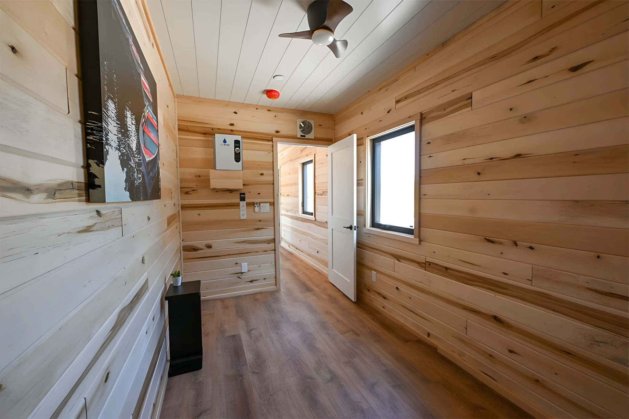 The Augustine's garage area can be used to host vehicles or as a bedroom with either a double bed or bunkbeds