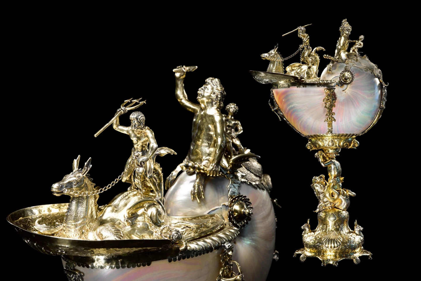 This Nautilus Cup (1628) by Jacob Claesz de Grebber (Amsterdam) sold for £1,769,500 ($2,344,411) at Sotheby's on 7 December 2021