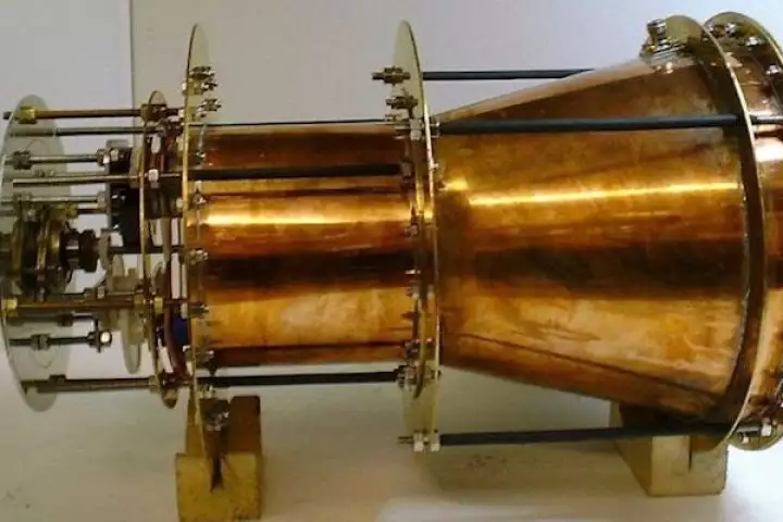 A prototype of the EMDrive, which can apparently produce thrust without fuel