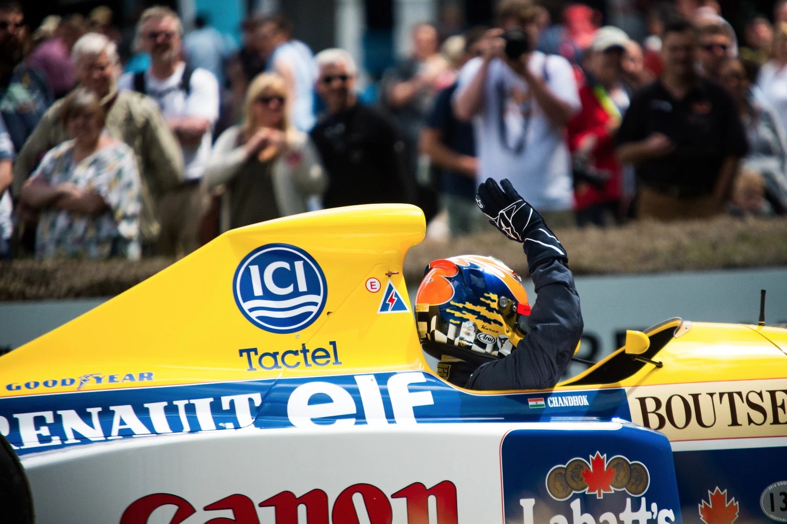 Getting the crowd involved is a big part of the appeal at Goodwood