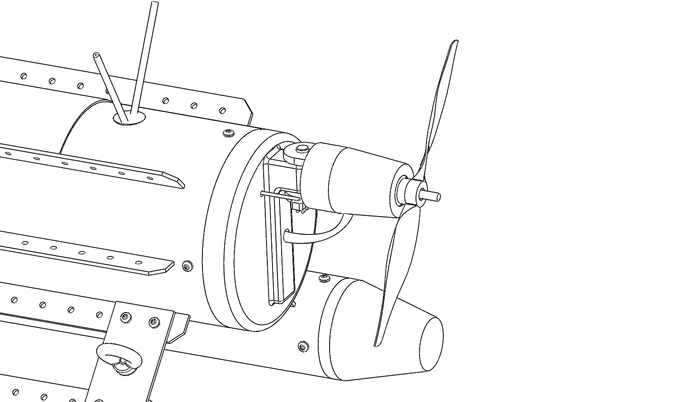 Although the steering servo is exposed in the prototype, production versions would see it sealed against water and salt damage