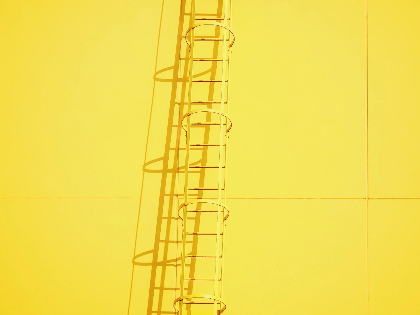 Giovi G captured the vibrant yellow of this ladder and building perfectly