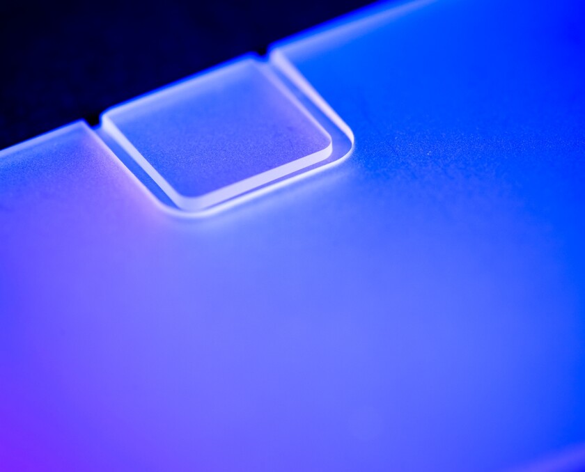 Groove cut in sapphire fabricated by R-Cut