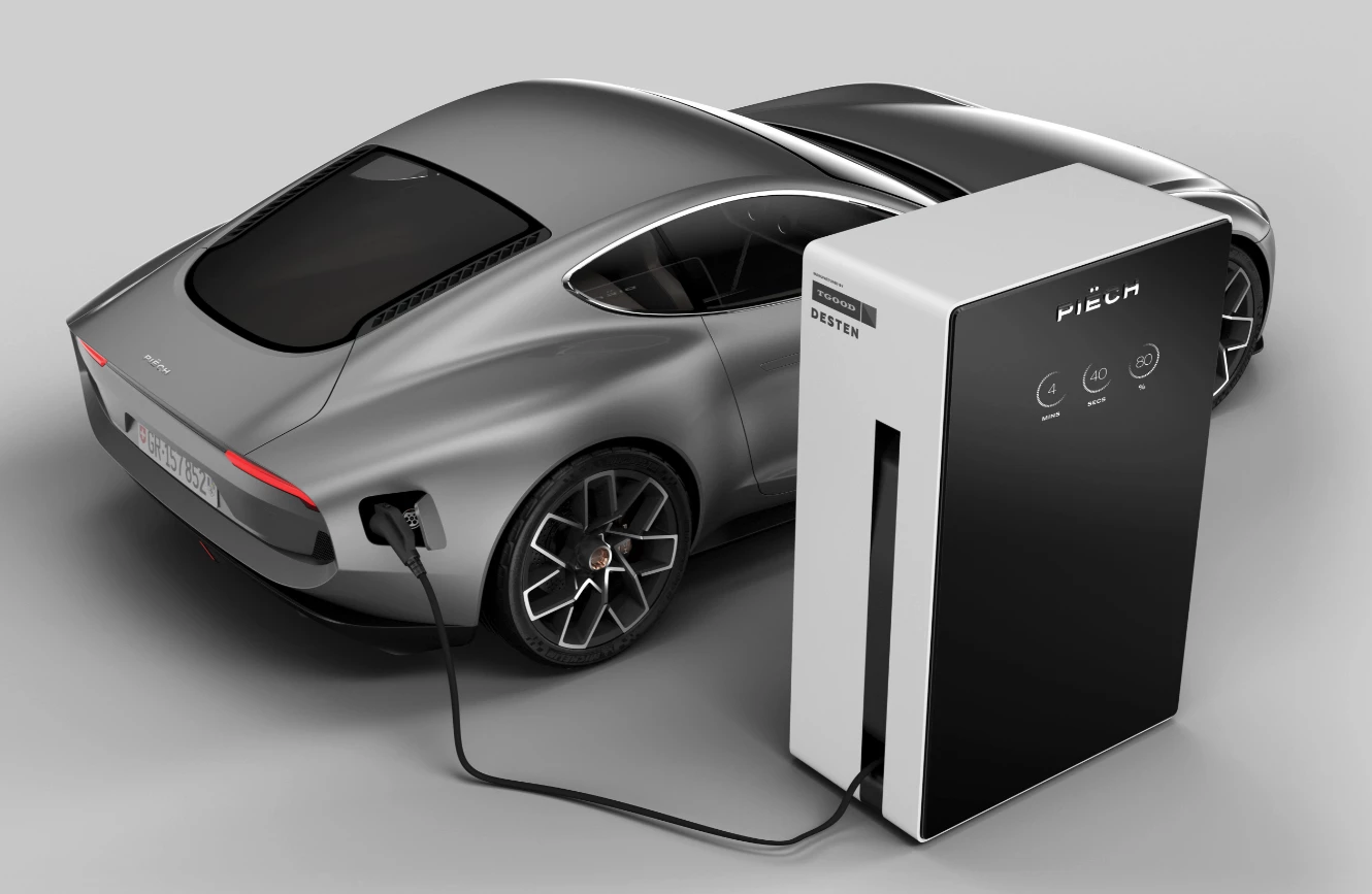 Piech and Desten will also sell you a 900-kilowatt ultracharger for your home, in case you don't plan to stay there more than five minutes