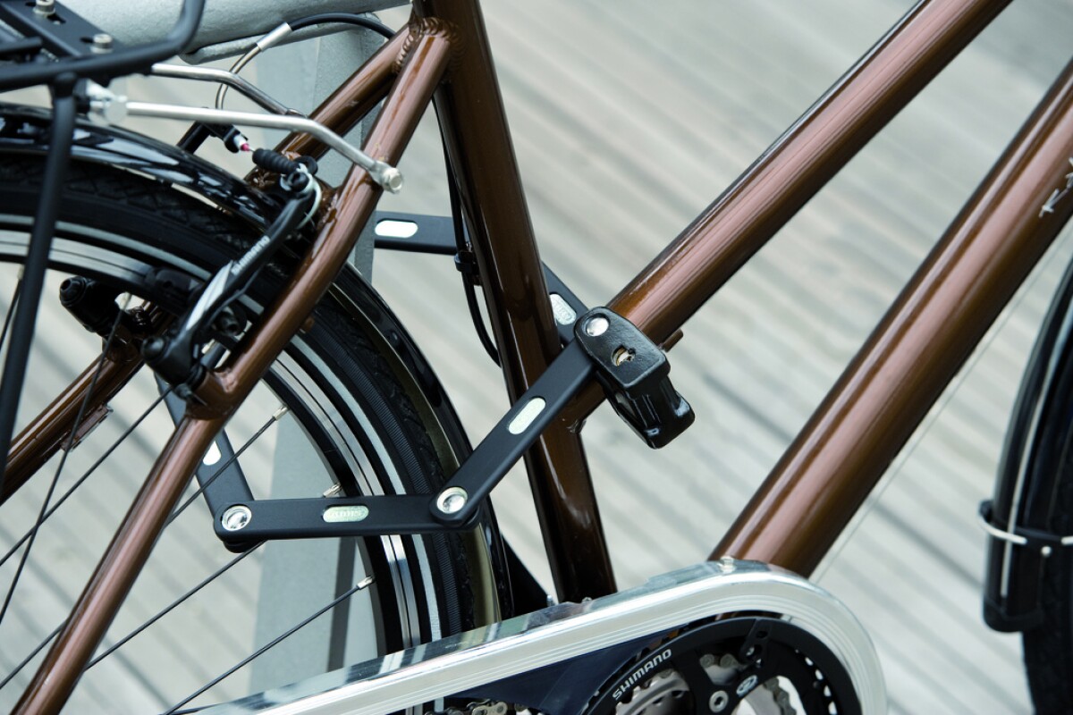 Abus' Bordo folding locks use linked bars to secure the bike