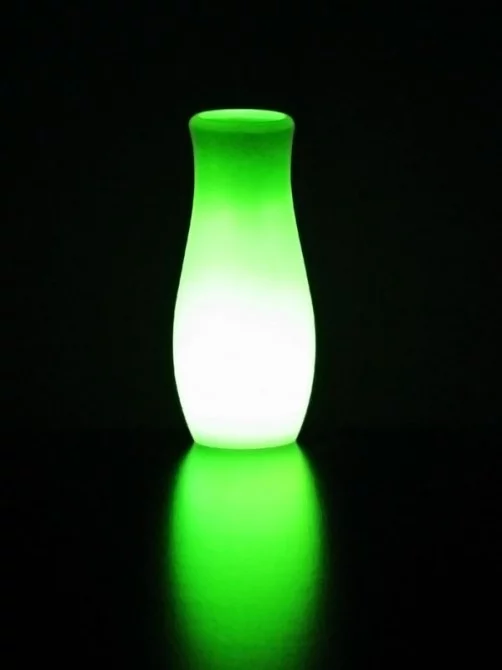 The lamp has a microprocessor that checks for statistical patterns in the REG, which causes the lamp to change its color