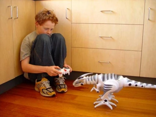Tim and RoboRaptor