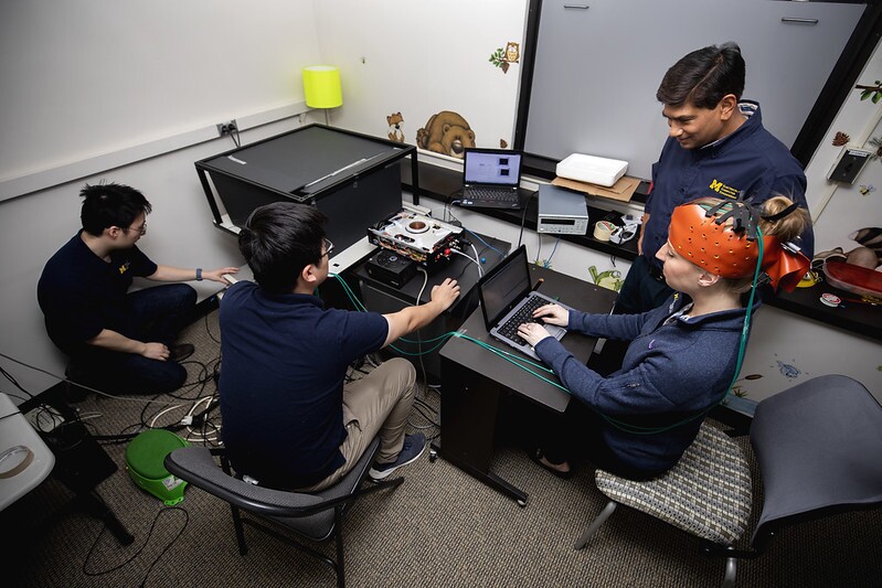 University of Michigan researchers put their portable concussion detector to the test