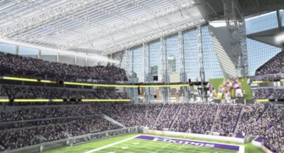 Interior of the Viking Stadium