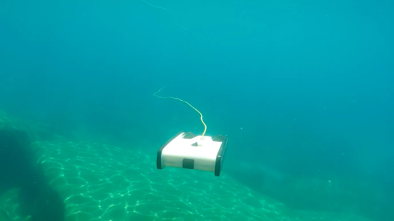 The Trident ROV can descend to a maximum depth of 100 meters