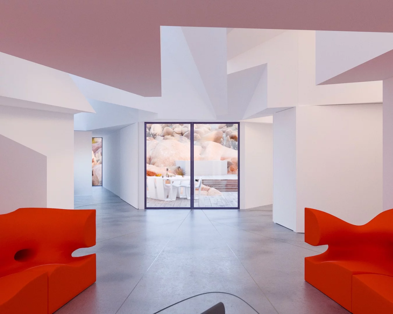 The Joshua Tree Residence's living area