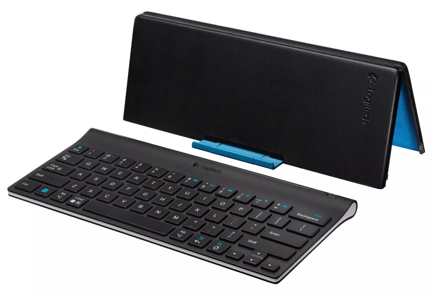 Logitech's Android tablet-ready keyboard comes with a case which doubles as a stand