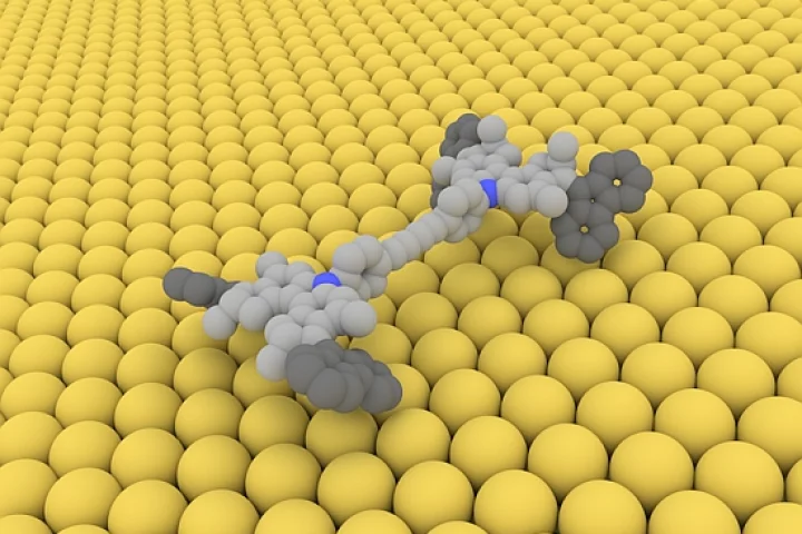 Scientists have created an "electric car" that is only a few nanometers long (Image: Empa)