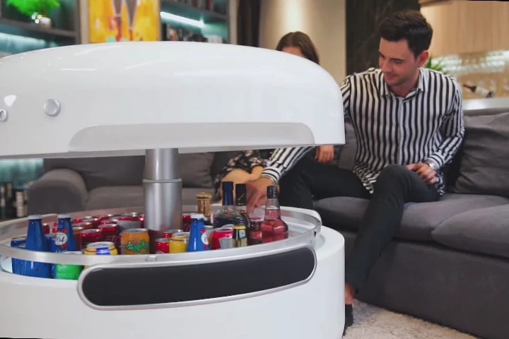 Coosno's fridge is accessible via either voice command or an app