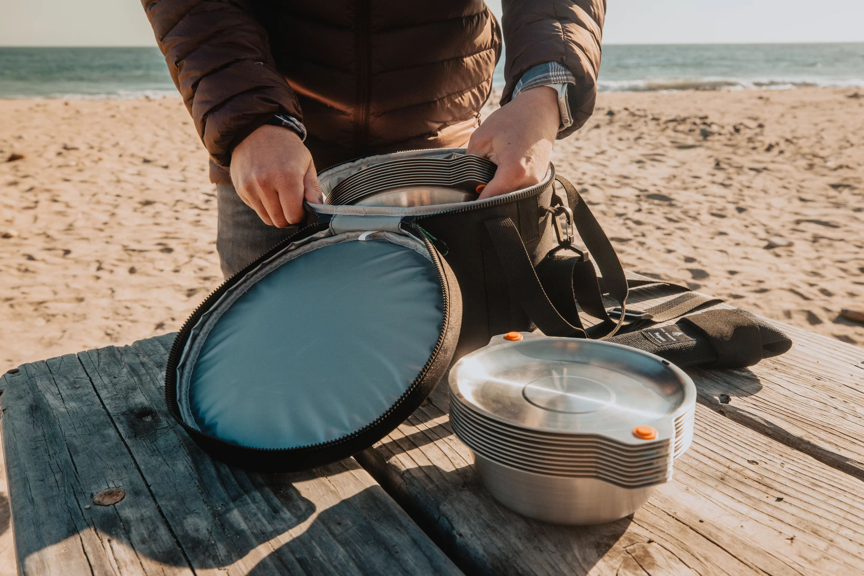 Keeping it extra organized and portable with the available case