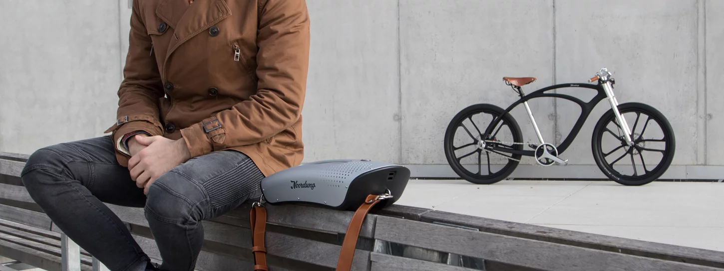 The battery pack powers the pedal assist, speakers and external gadget charging