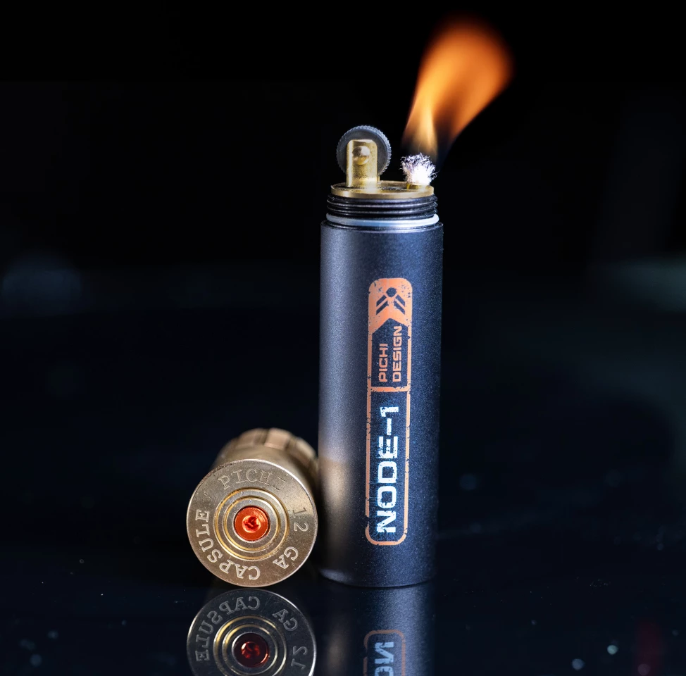 The Node-1 with its lighter installed