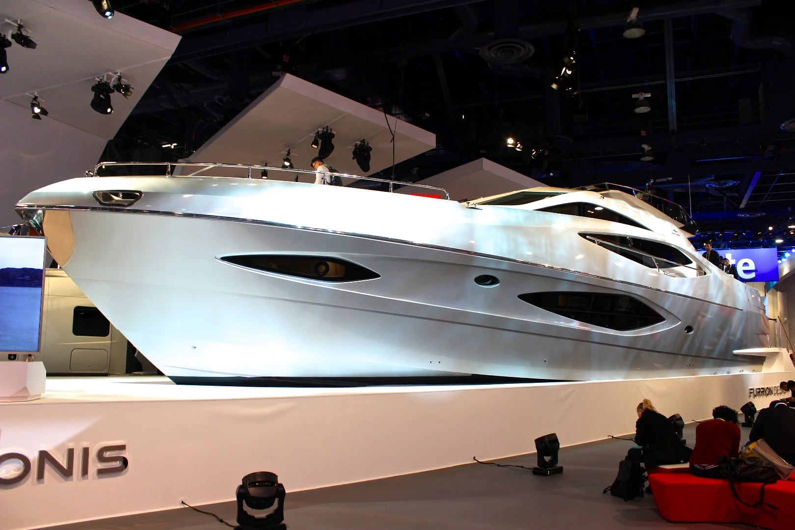 The Hercules/Limitless would have been the most impressive vehicle at any other booth, but not at Furrion, where the 78-foot Adonis smart yacht stole the show