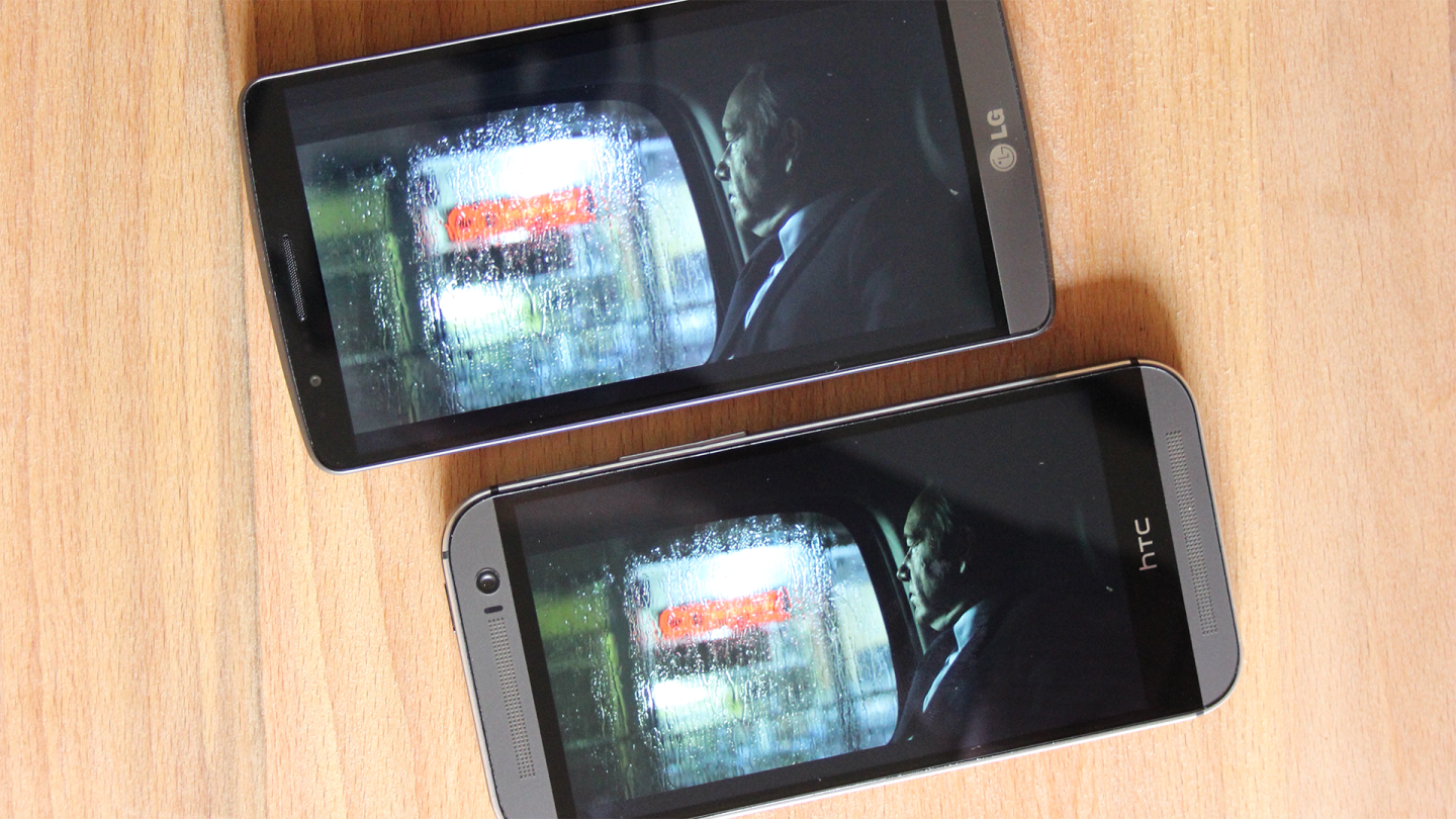 Contrast ratios are a little better on the HTC device (Photo: Chris Wood/Gizmag.com)