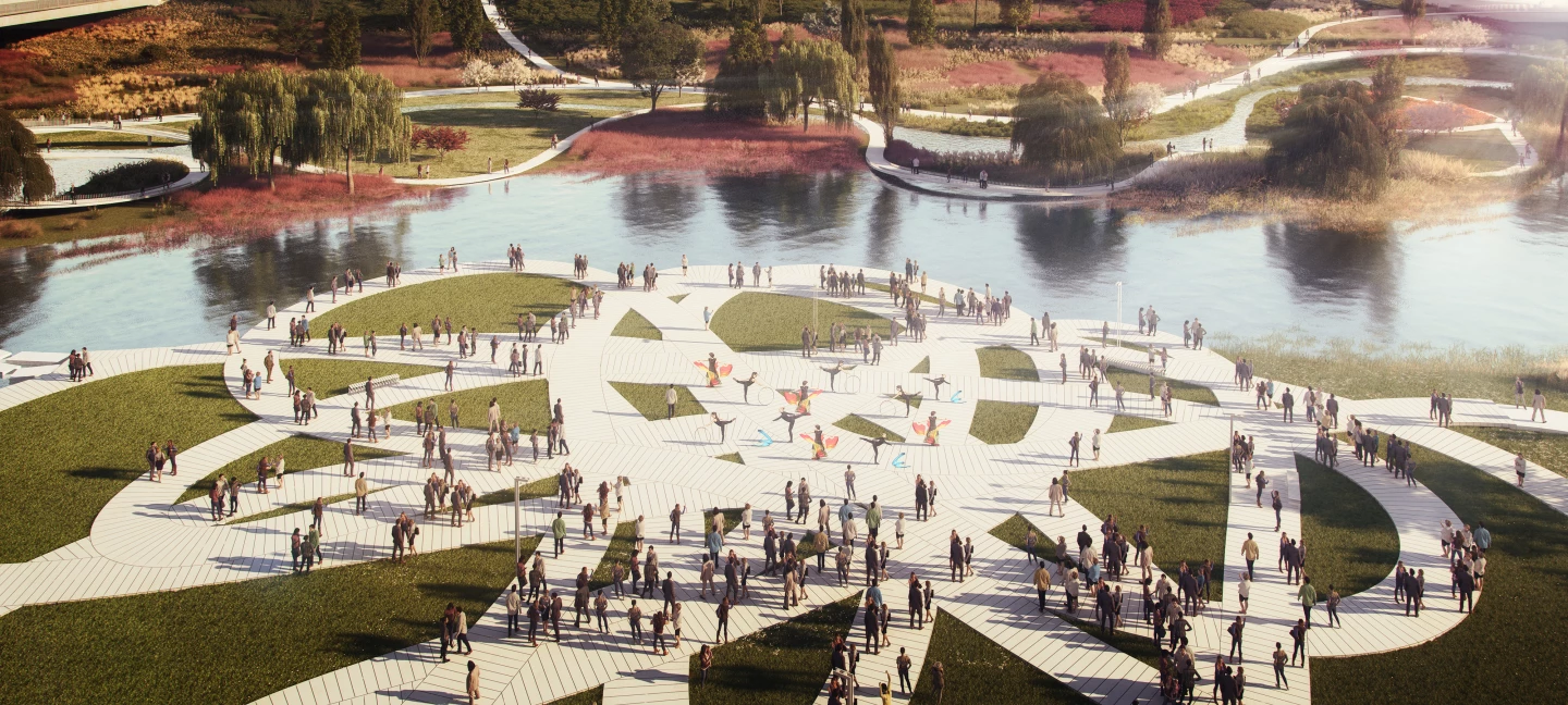 The Weaves will transform over 1 km (0.62 miles) of waterfront in Seoul