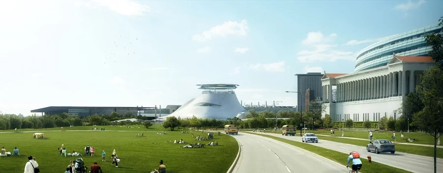 The Lucas Museum of Narrative Art is designed by MAD Architects