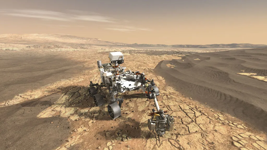 Artist's concept of the Mars 2020 rover