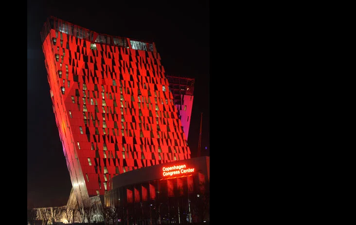 Bella Sky Hotel by night (Image: Bella Sky Hotel)