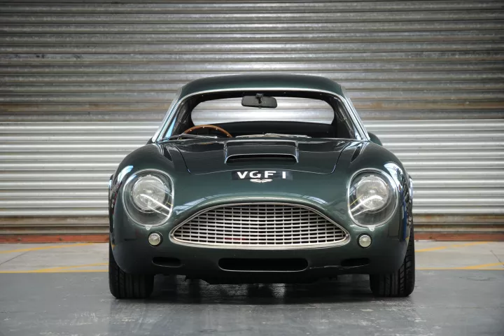 This 1991 Aston Martin DB4GT Zagato Sanction II Coupé was sold at auction by Bonhams for a world record price (for an Aston Martin), of GBP1.23 million (US$1.93)