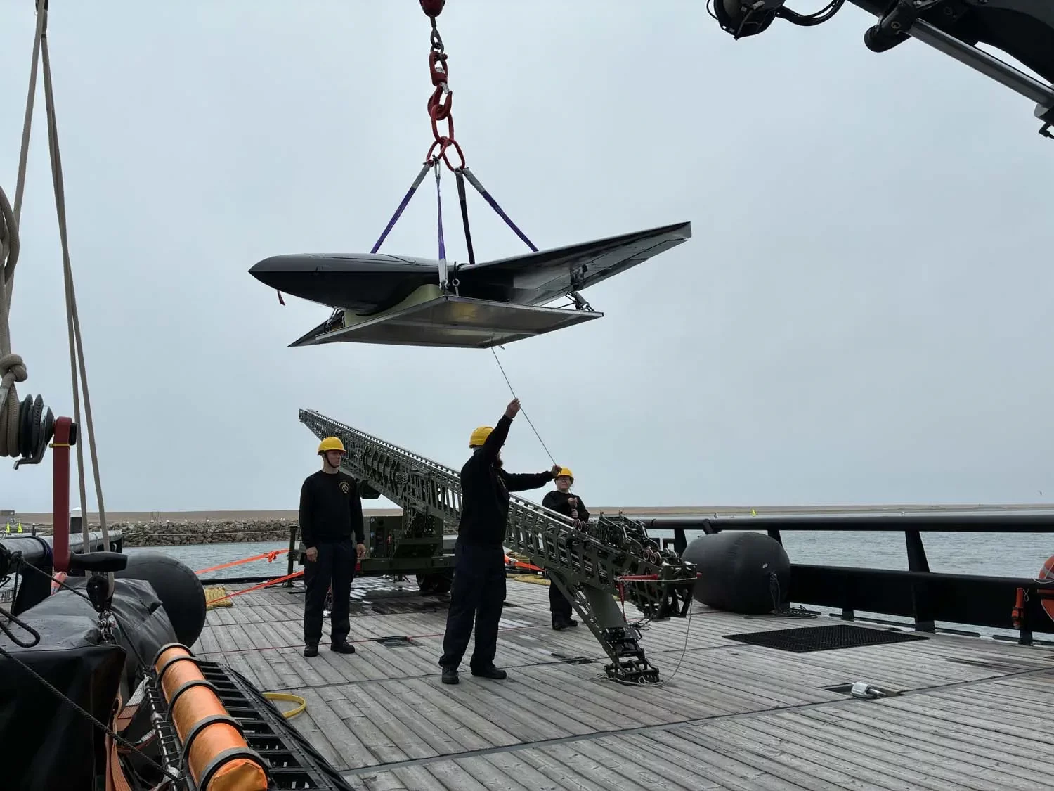 Nyan being loaded onto the catapult