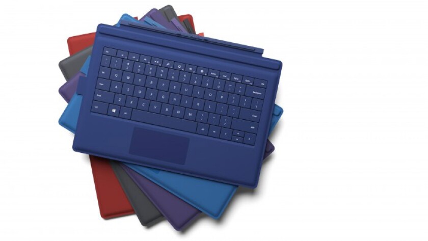 Microsoft announced new Type Covers, with bigger trackpads, for the Surface Pro 3