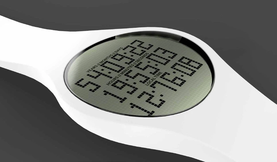 Tikker calculates your life expectancy and displays it as a running countdown
