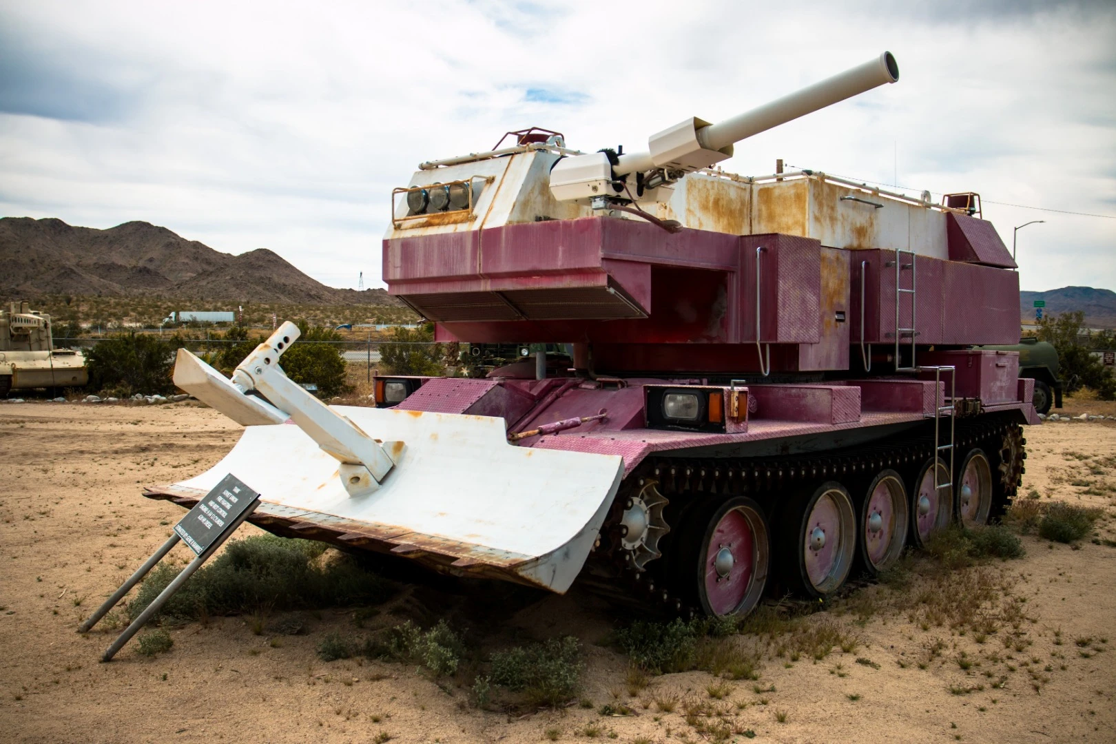 This Soviet Union era tank was used for firefighting and riot control. It had a 12-cylinder, 620-horsepower diesel engine