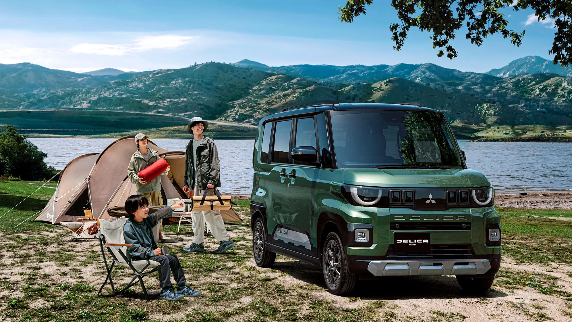 Mitsubishi has been advertising the Delica Mini as an adventurous, outdoorsy rig since before it even officially launched, and it's now developed a tiny kei camper van out of it