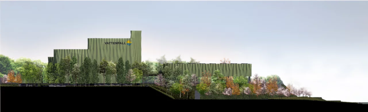 Though both trees and climbing plants will sequester some CO2, the proposal is probably more aesthetically than environmentally motivated (Image: AZPA)