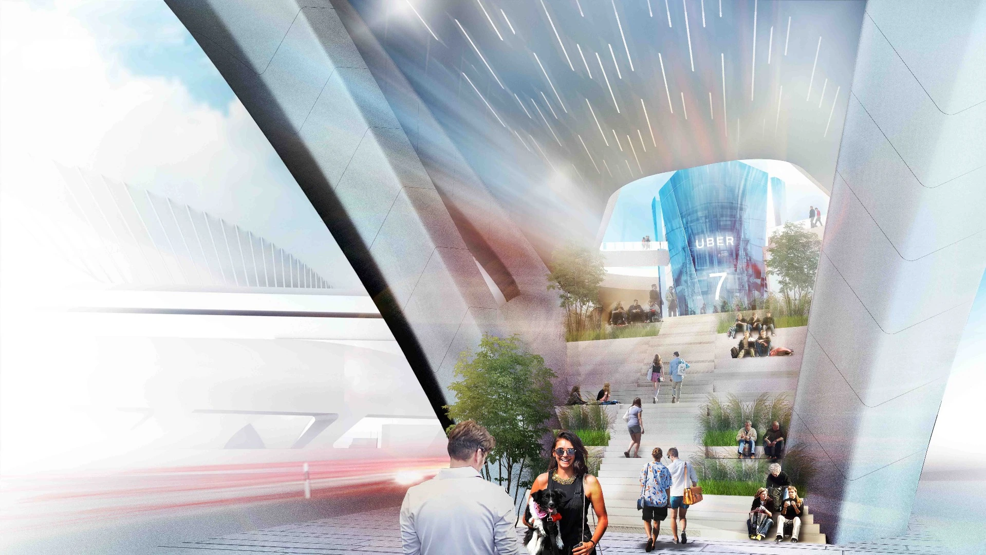 The Skyport concept designed by architecture firm Corgan would be equipped to handle up to 1,000 electric VTOLs per hour