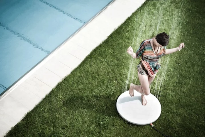 The Viteo Shower offers a portable solution for those who want an outdoor shower with a difference