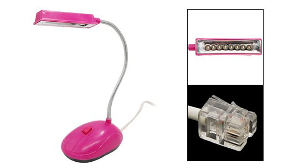 The 8 LED RJ11 Lamp can provide light even when the power's out