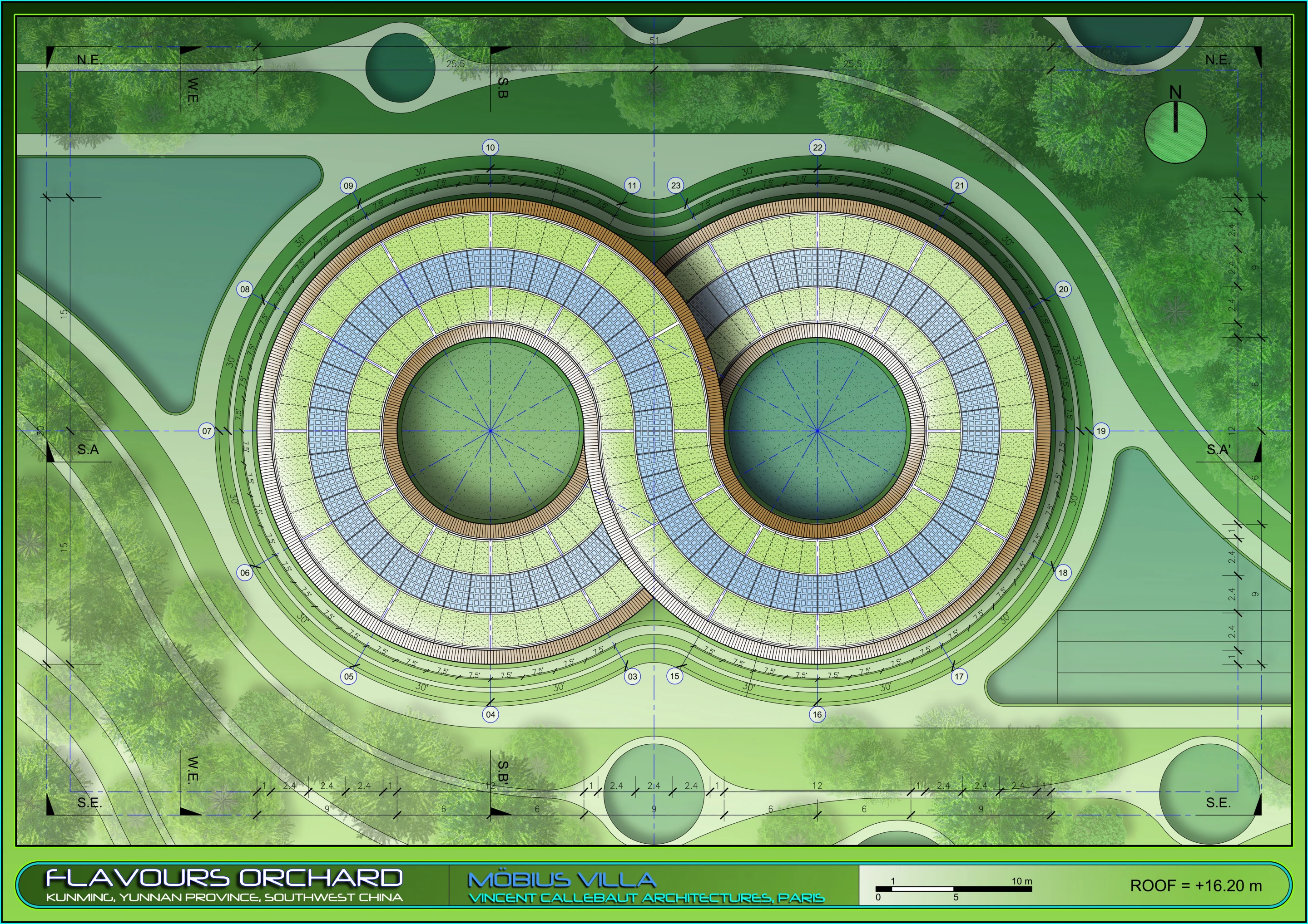 Mobius Villa roof level (Image: Vincent Callebaut Architectures)