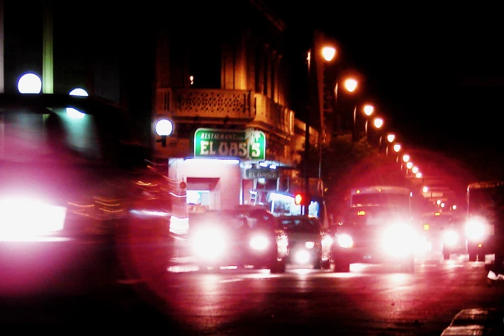 The bioinspired sensor gauges the distance of approaching cars based on the intensity of their headlights