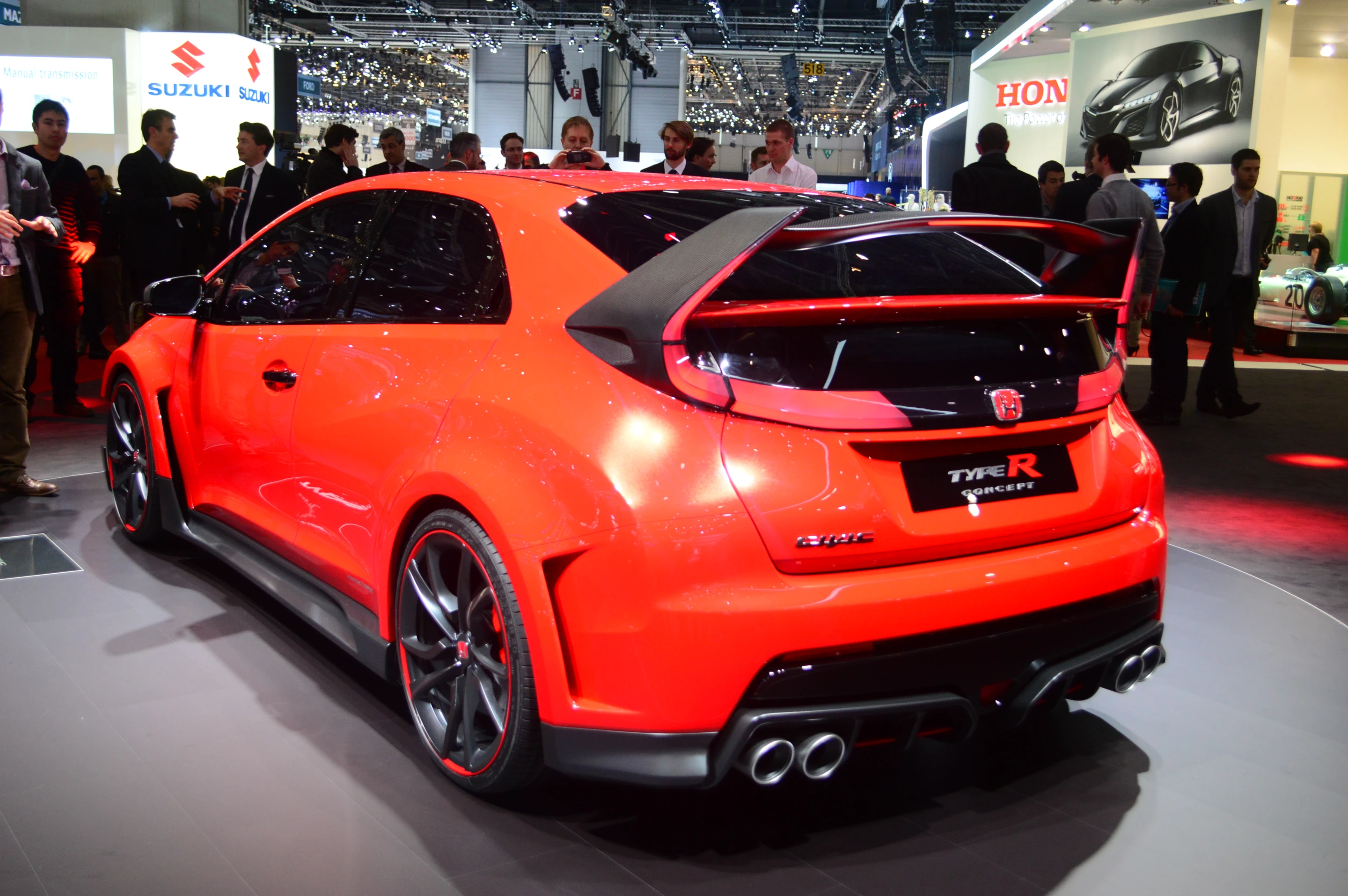 The Honda Civic Type R Concept at the Geneva Motor Show