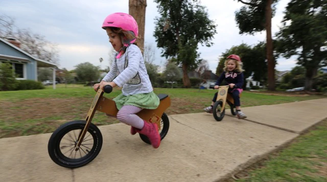 The cardboard-based pushbikes