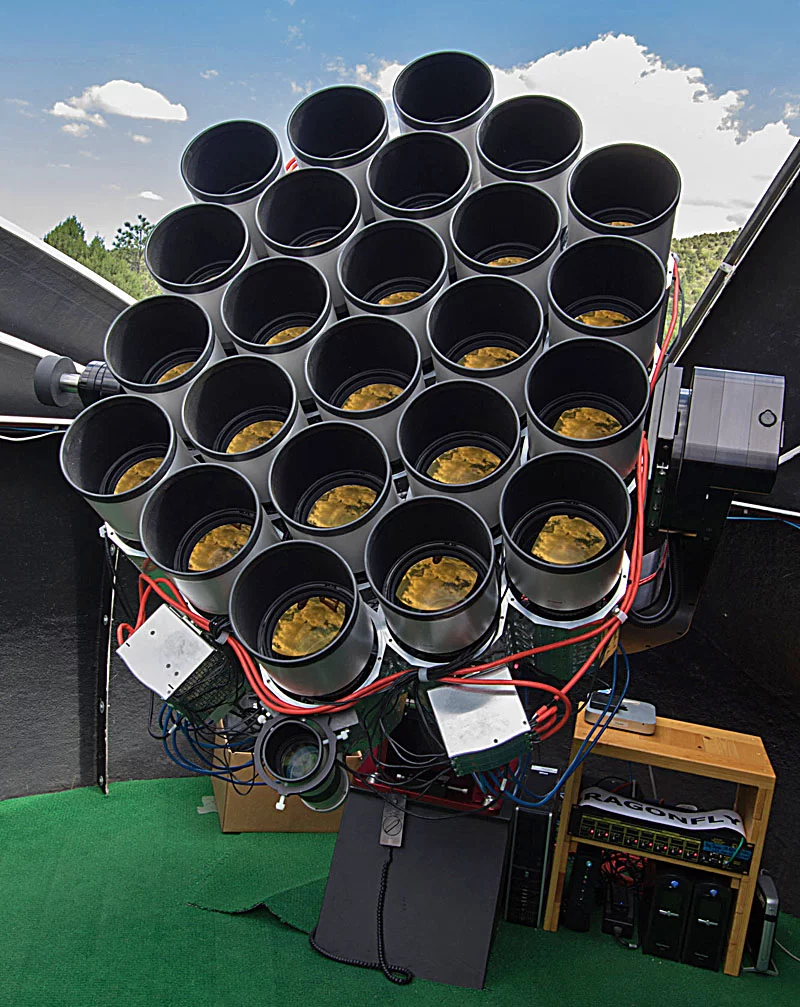 The Dragonfly Telephoto Array was used to identify the strange galaxy, before follow-up observations were made using Hubble and Keck