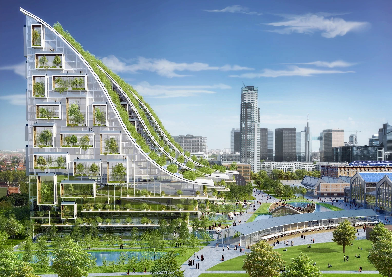 Vincent Callebaut posits that the Tour & Taxis proposal could serve as a blueprint for other European cities