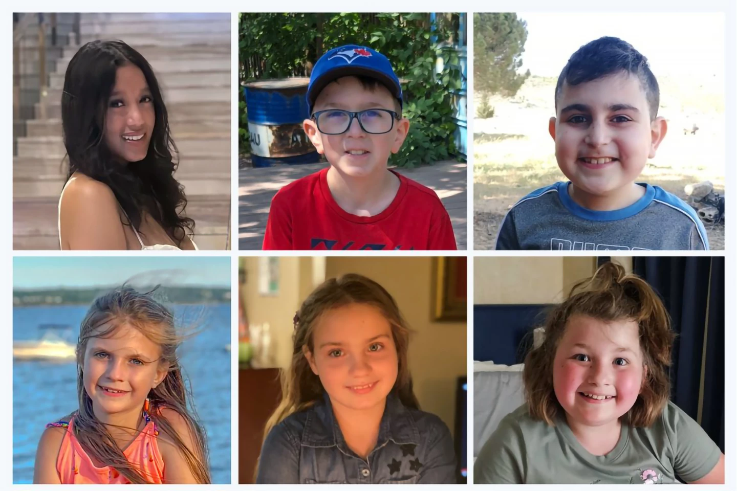 The same six children, at the conclusion of the study, were living healthy lives