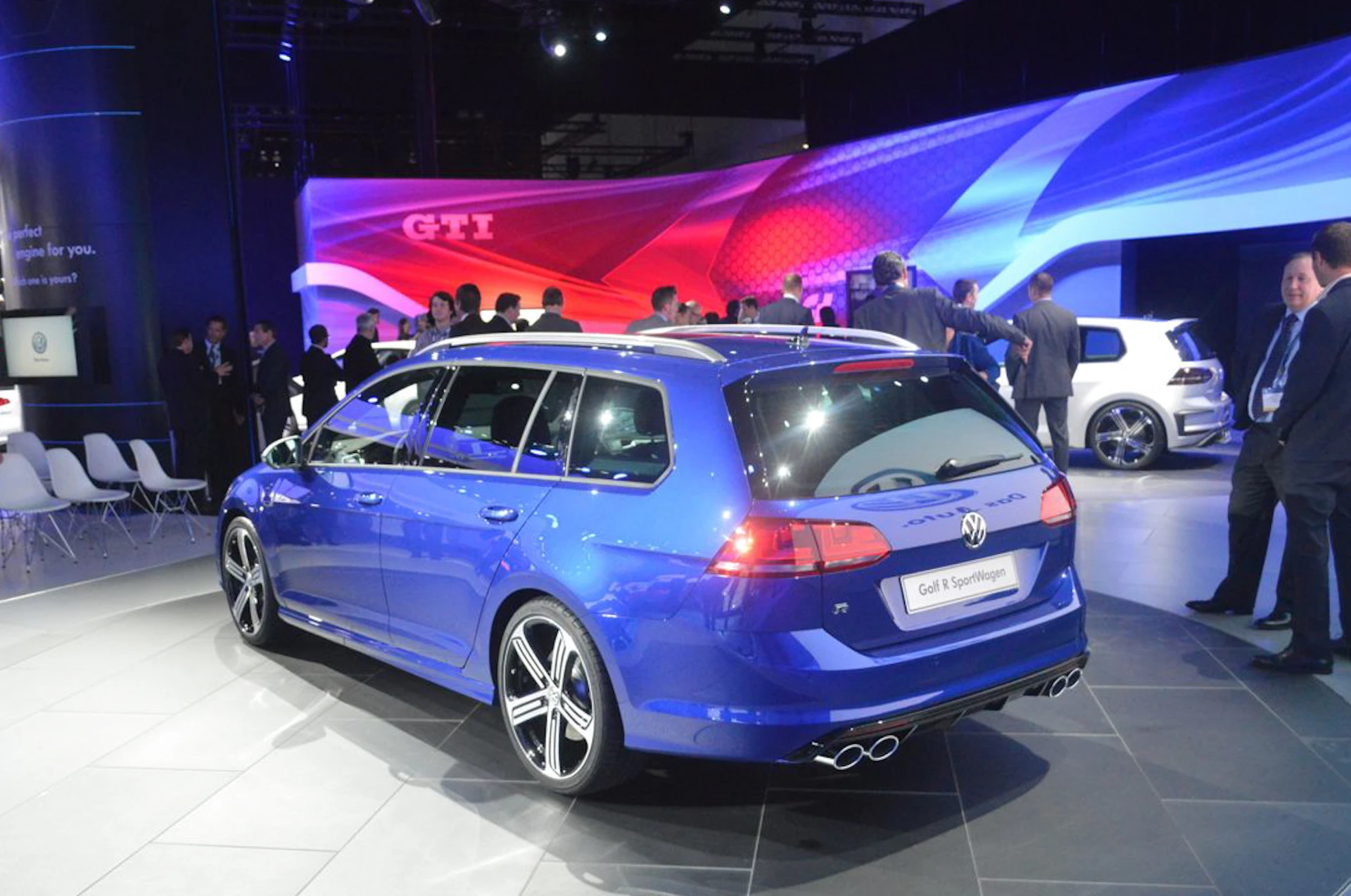 Volkswagen shows the new Golf R SportWagen (Photo: C.C. Weiss/Gizmag)