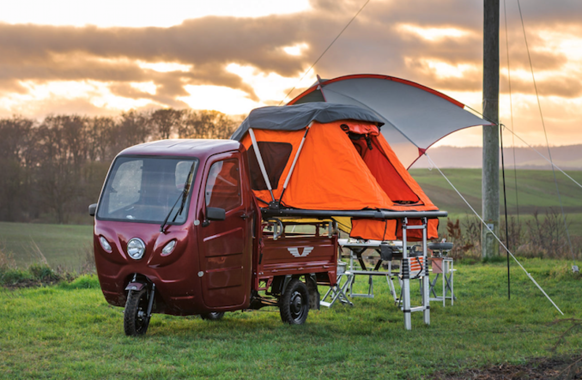 Elektro Frosch Pro scooter camper