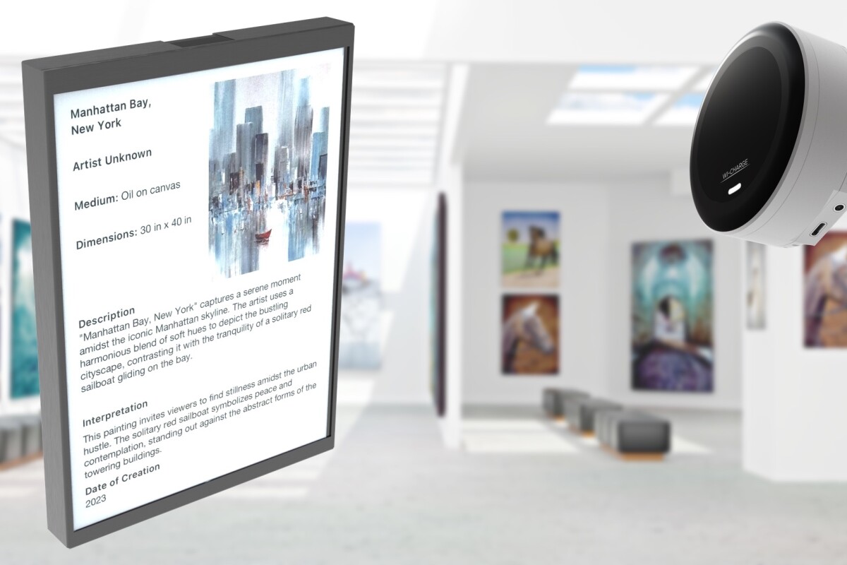 Color ePaper display ditches batteries for wireless power